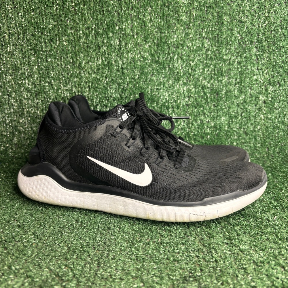 Nike Free RN 2018 Lightweight Breathable Athletic Running‎ Shoe Black Womens 9.5